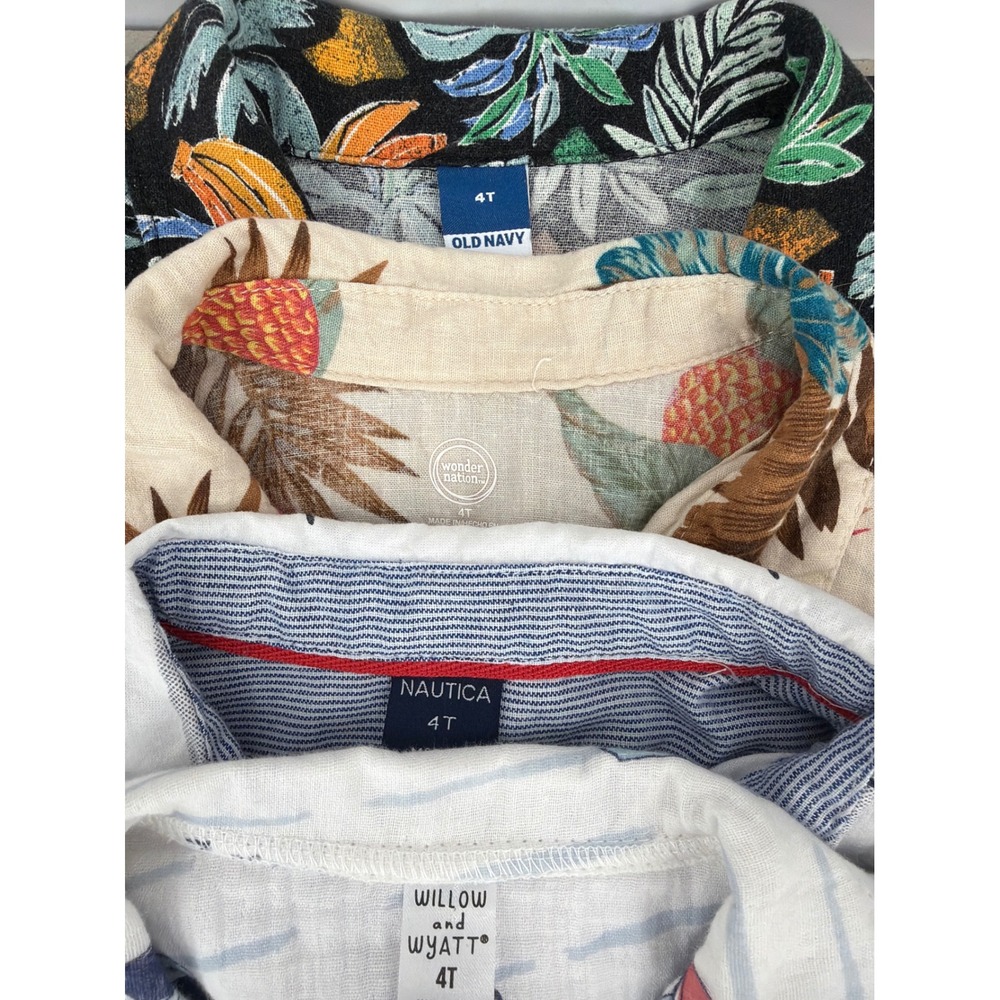 Boys 4T Shirt Bundle of 4 Cruise Beach Resortwear Tropical - Picture 8 of 8